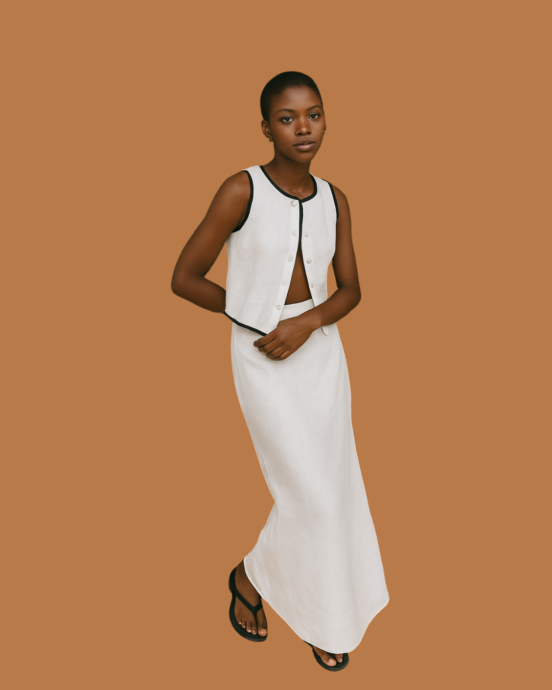 Noir Edge Linen Set