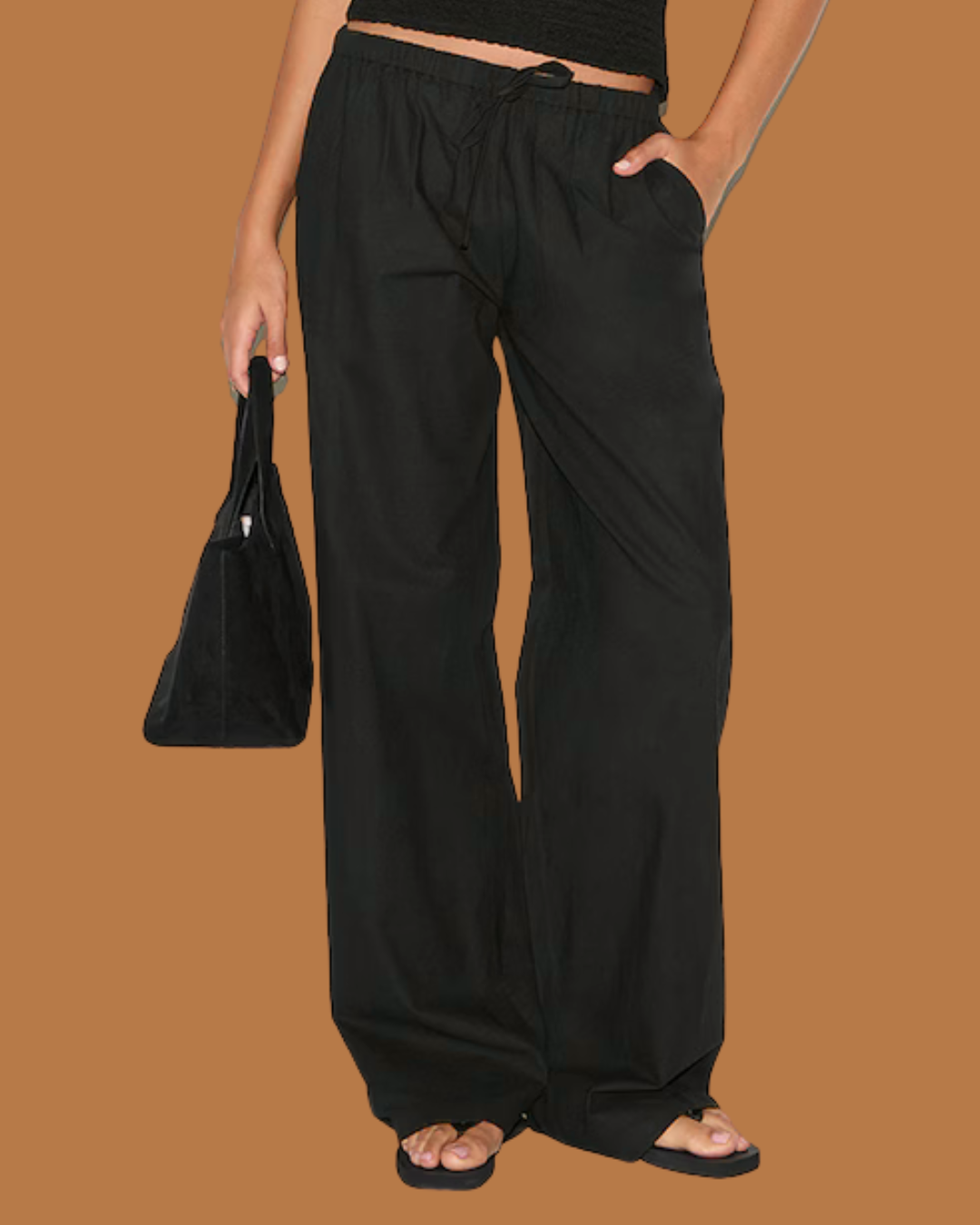 Rhea Wide-Leg Linen Pants