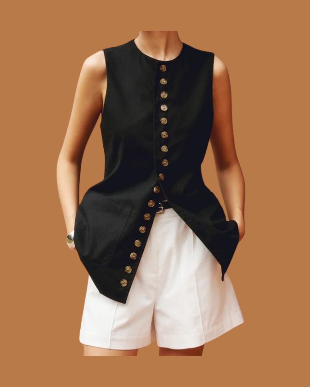 Amari Sculpted Sleeveless Top