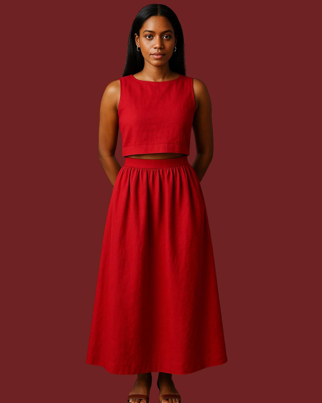 Aria Two-Piece Linen Set