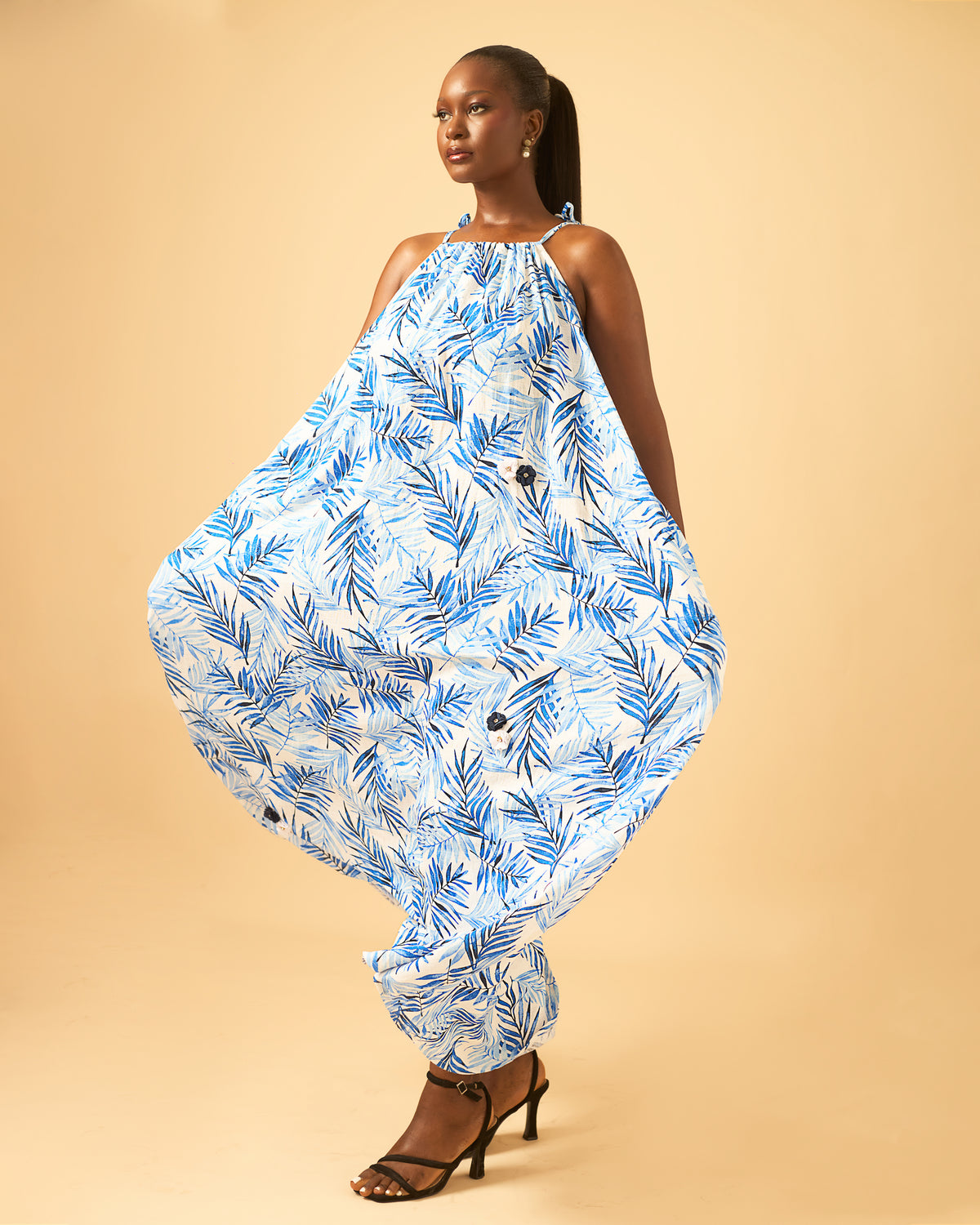Elegantes blaues Kleid