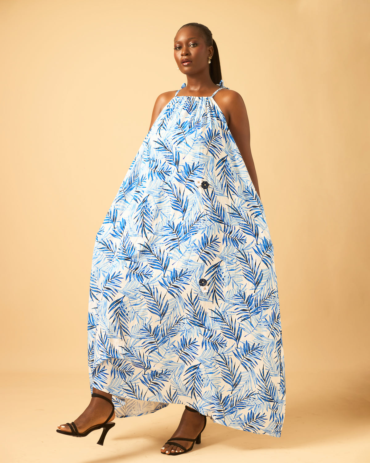 Elegantes blaues Kleid